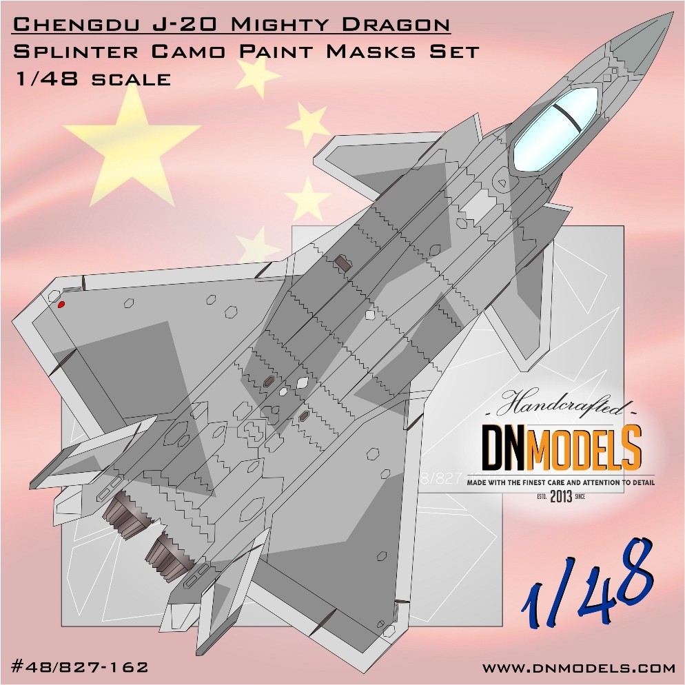 Chengdu J-20 Splinter Camouflage Paint Masks set