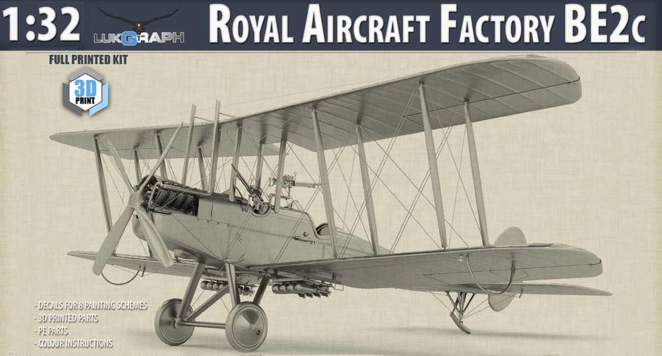 3d Printed RAF BE2c Released