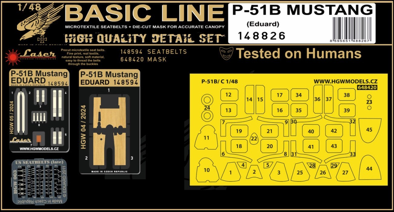 Mustang Paint Mask & Seatbelt Set Released