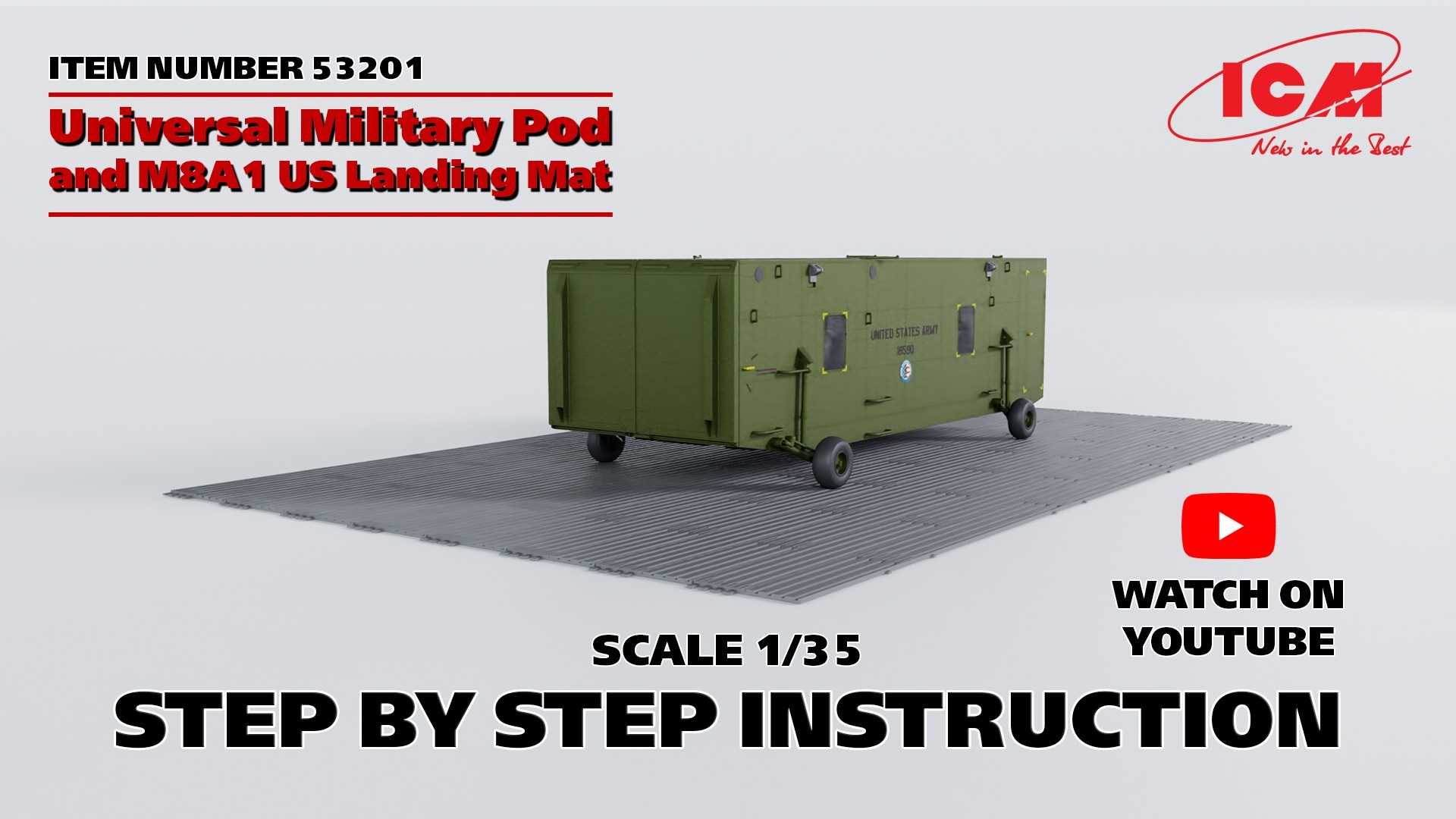 NEW VIDEO:  Universal Military Pod & M8A1 US Landing Mat. Step by step instructions