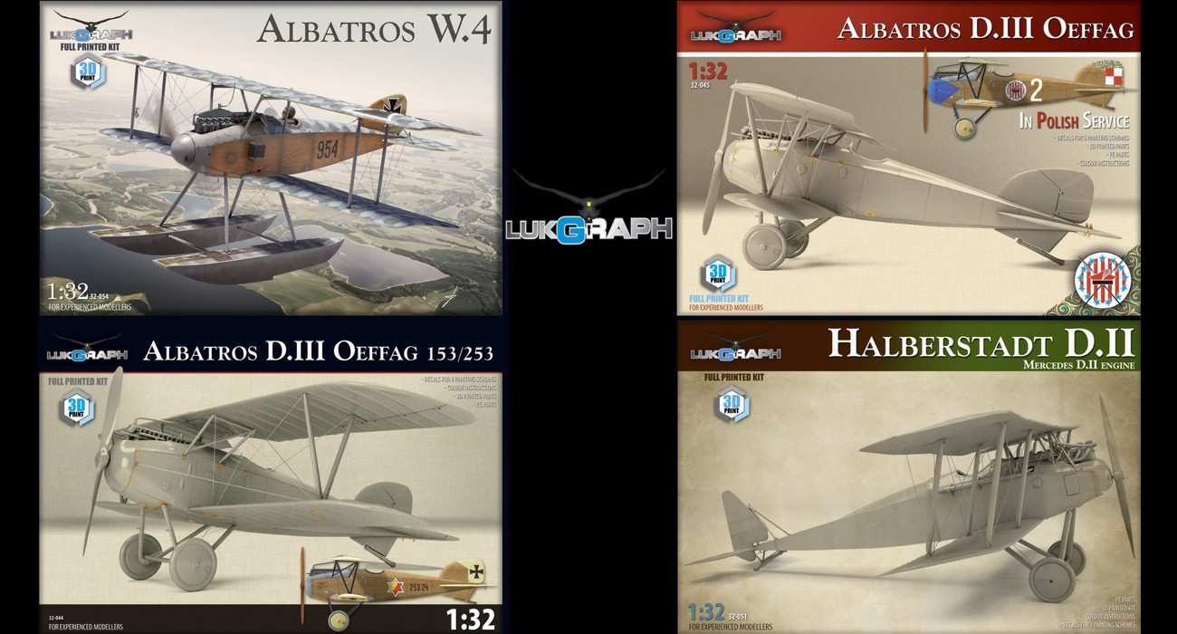 3D Printed Albatros D.III/W & Halberstadt D.II Released