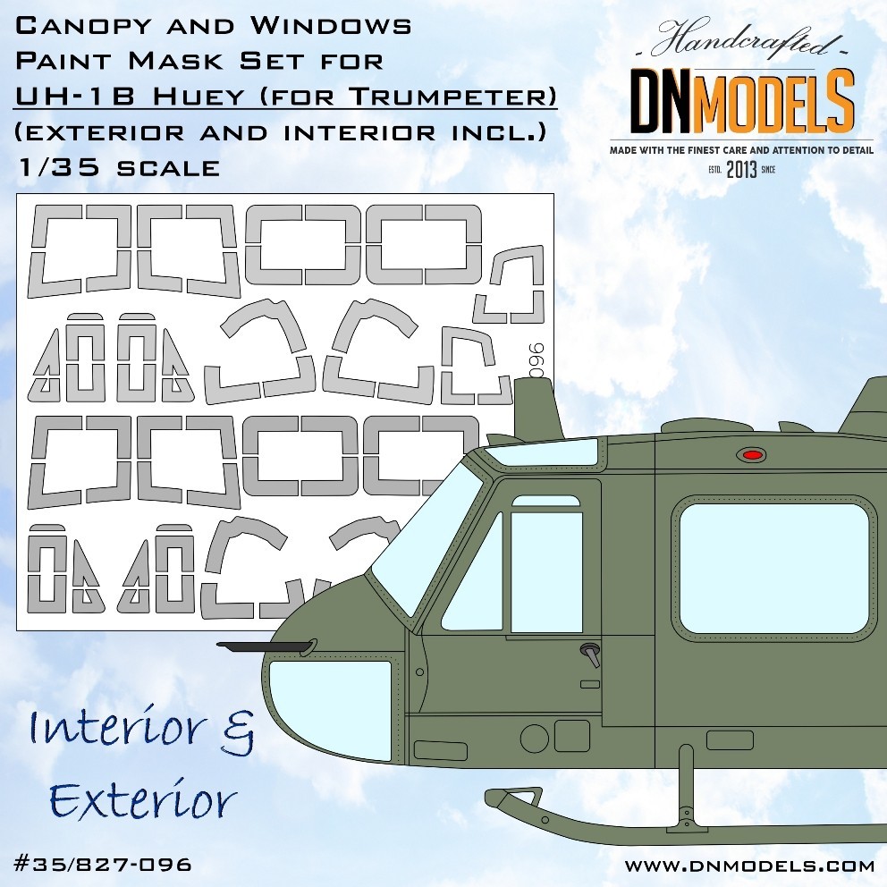 Huey Canopy and Windows Paint Mask Set
