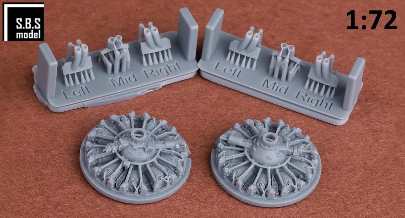 S2-F Tracker Engine & Exhaust Set Released
