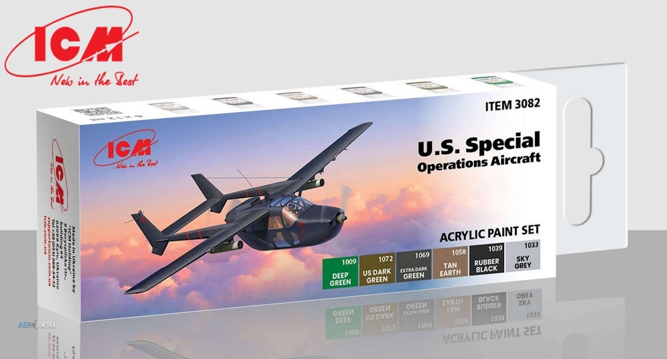 SOON ON SALE: Acrylic paint set for U.S Special Operations Aircraft