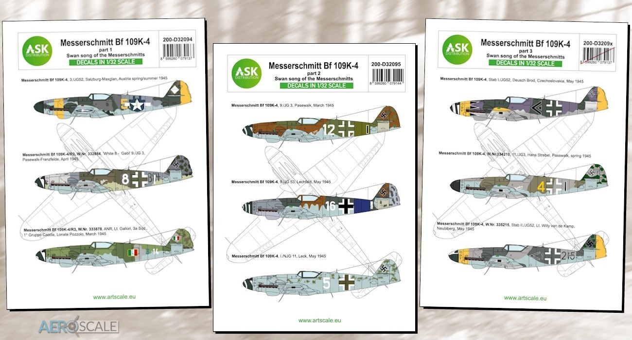 Decals: ‘Swan Song of the Messerschmitts’ Bf 109K