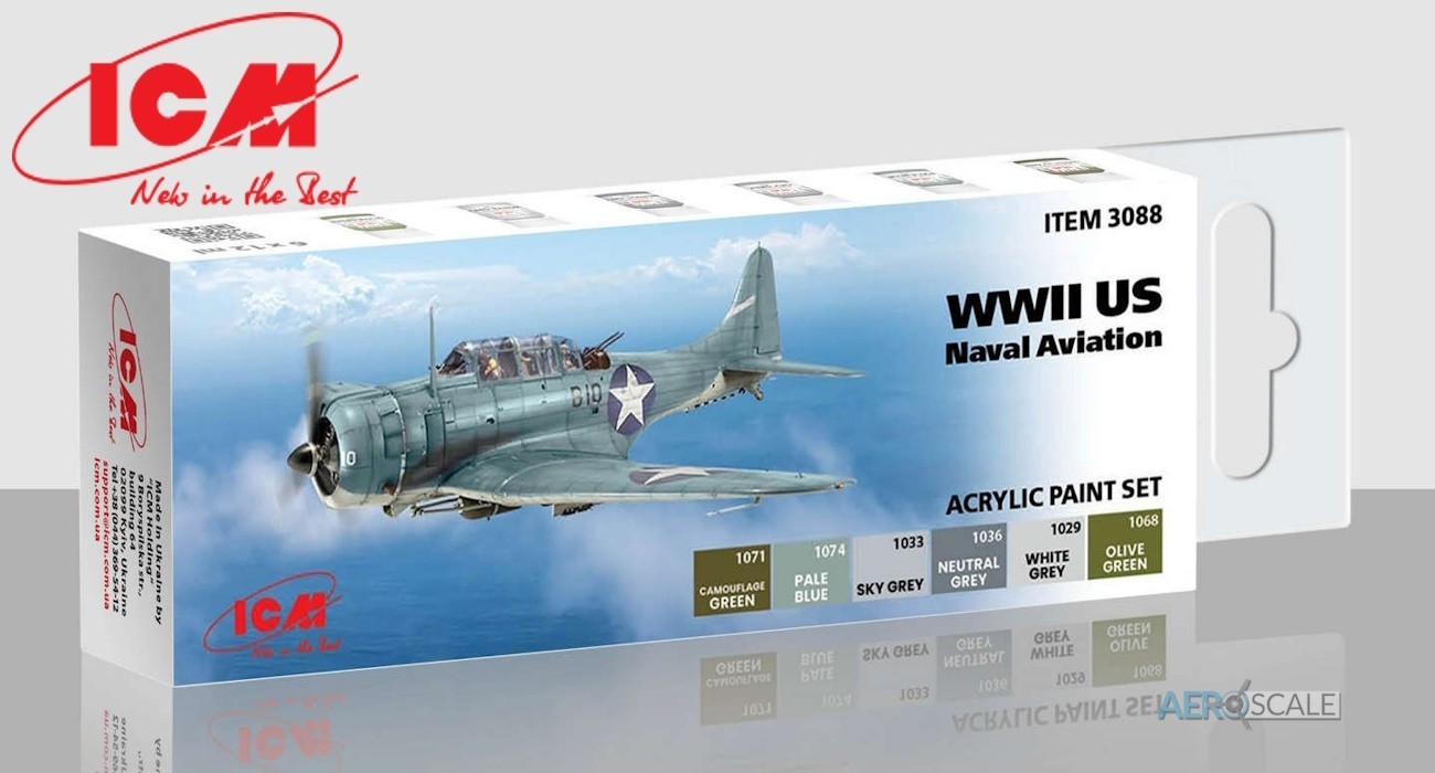 SOON ON SALE Acrylic paint set for WWII US Naval Aviation