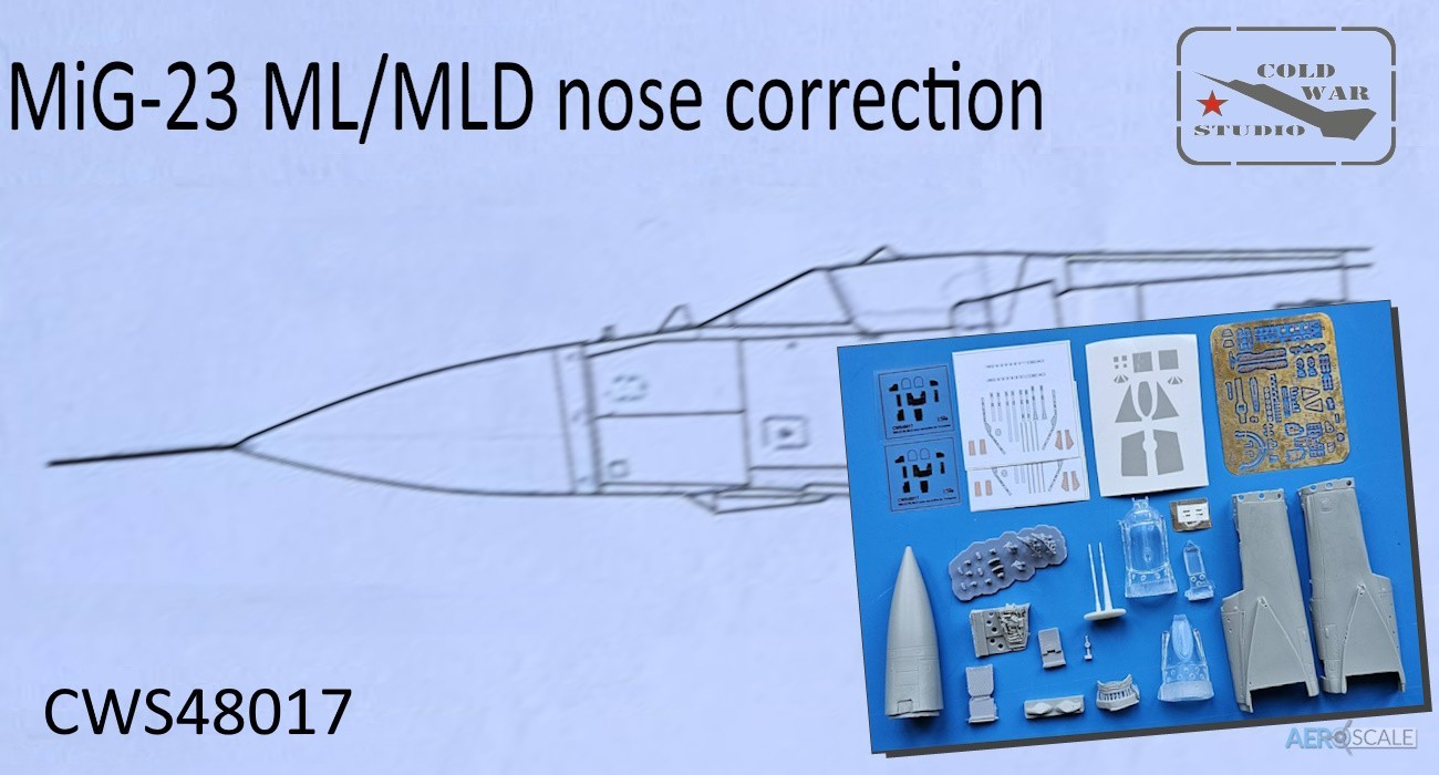 MiG-23 MLD Nose Correction Set Updated