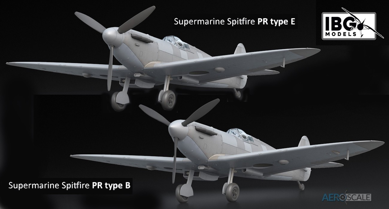 Spitfire PR B/E Renders