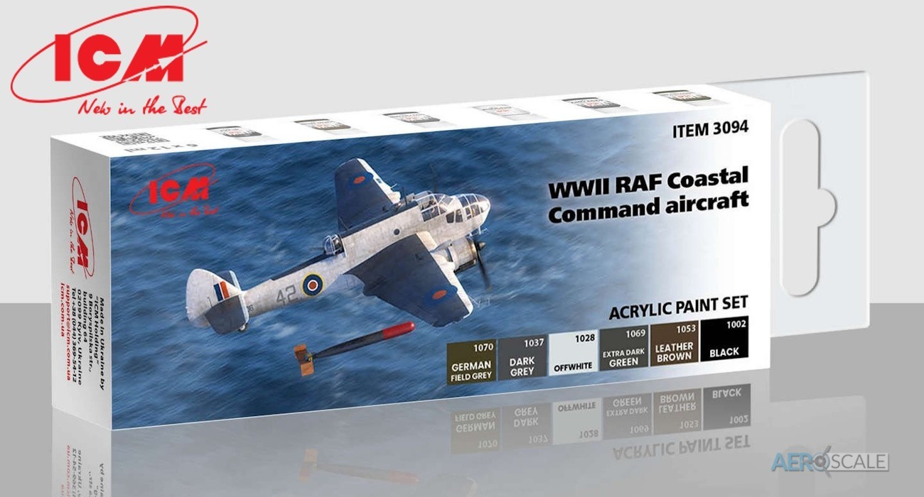 SOON ON SALE: WWII RAF Coastal Command Acrylic Paint Set
