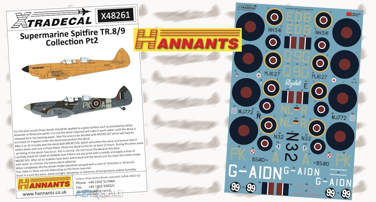 Decals: Spitfire TR.8/9 Part II Planned