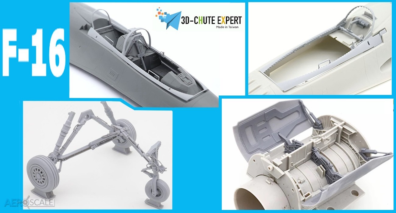 3D Print:  F-16 Heavy Undercarriage & Canopy Sill Released