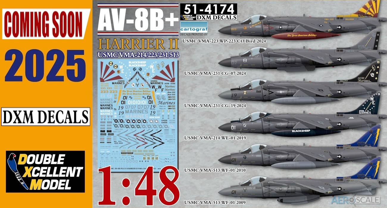 Decals: USMC AV-8B Plus Harrier II