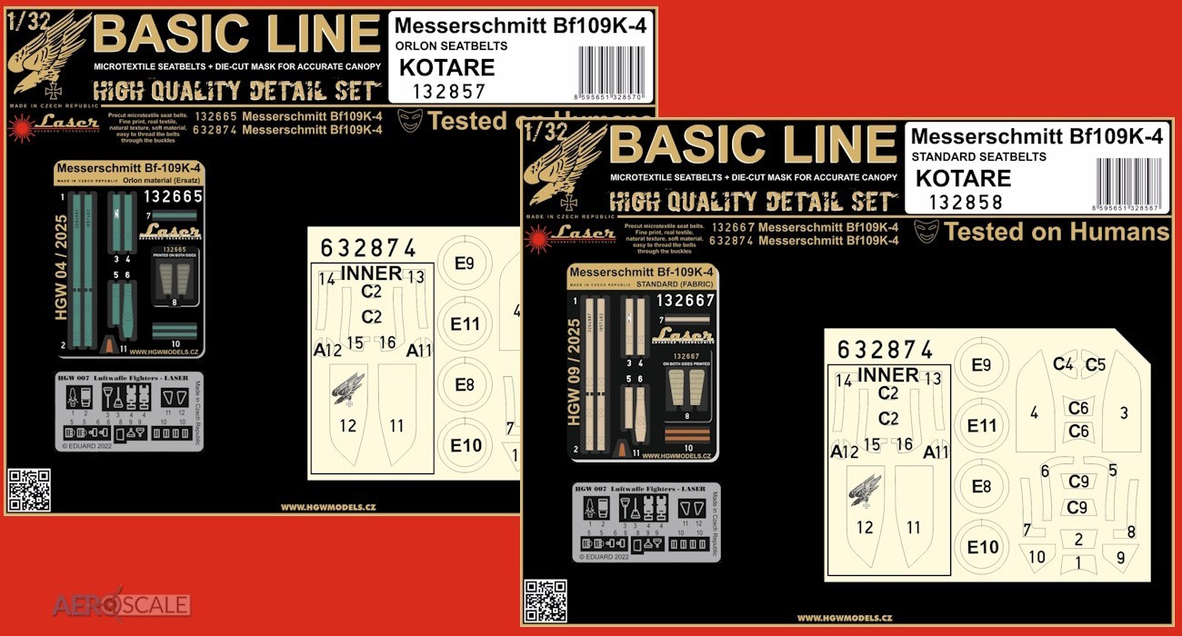 Bf109 K-4 Basic Line Sets Released