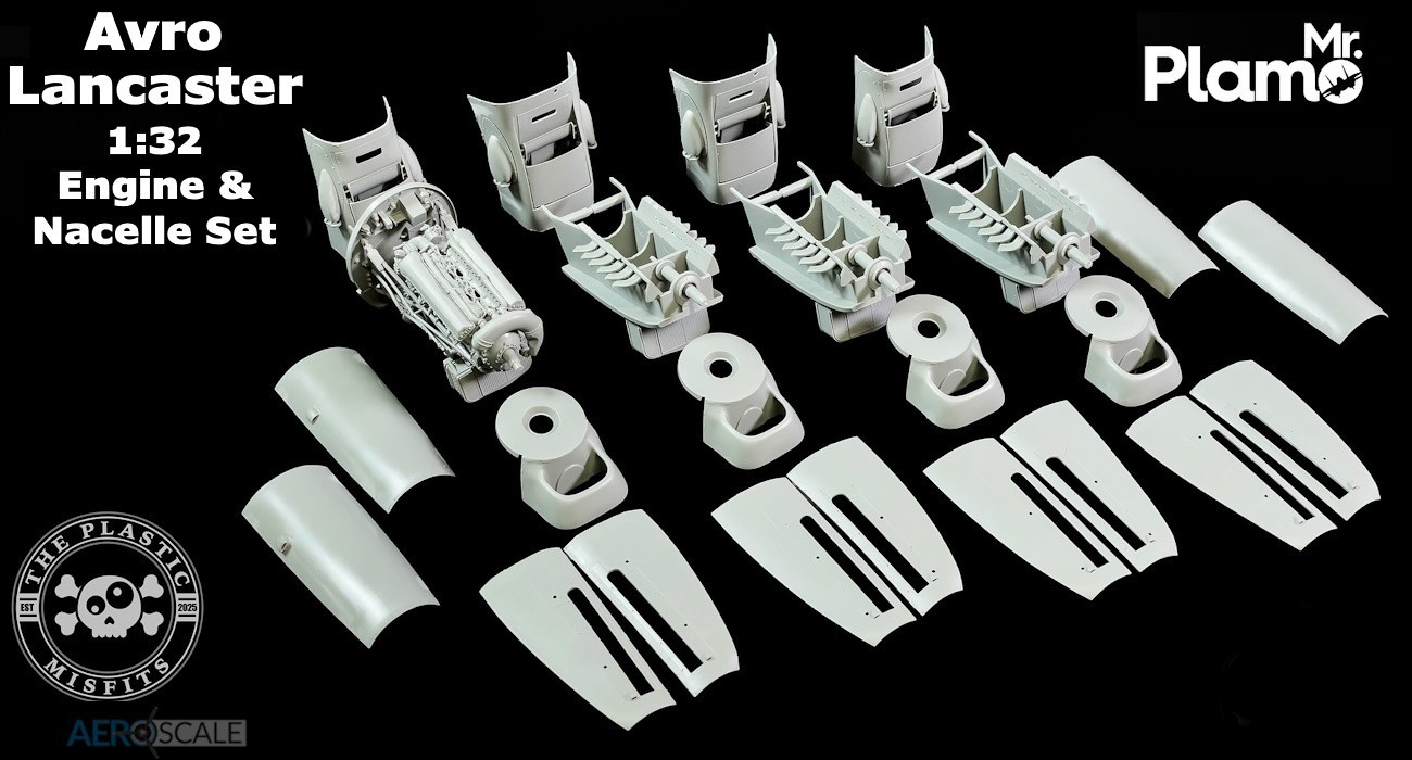 Lancaster Engine & Nacelle Set