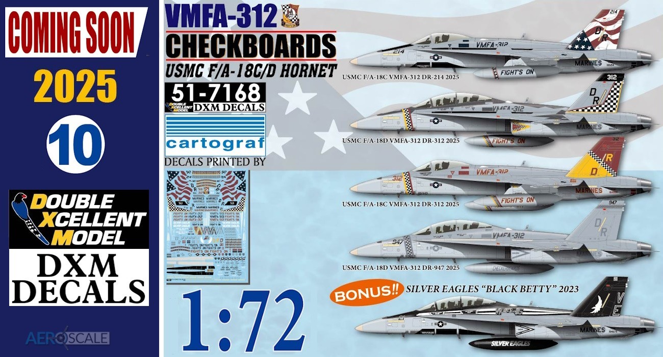 Decals: Hornets VMFA-312 Checkerboards
