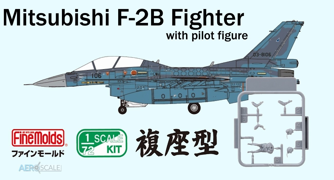 Mitsubishi F-2B With Pilot
