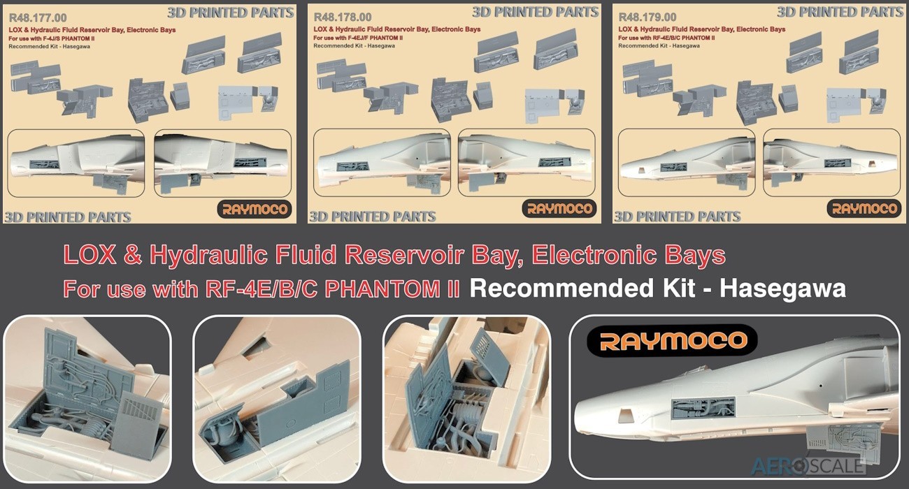 Detail Sets Released: F-4 LOX, Hydraulic Fluid Reservoir & Electronic Bays