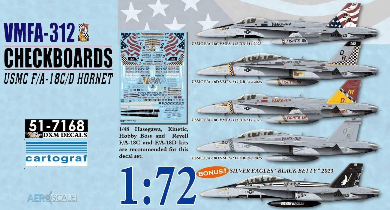 Decals: USMC Checkerboard Hornets Released