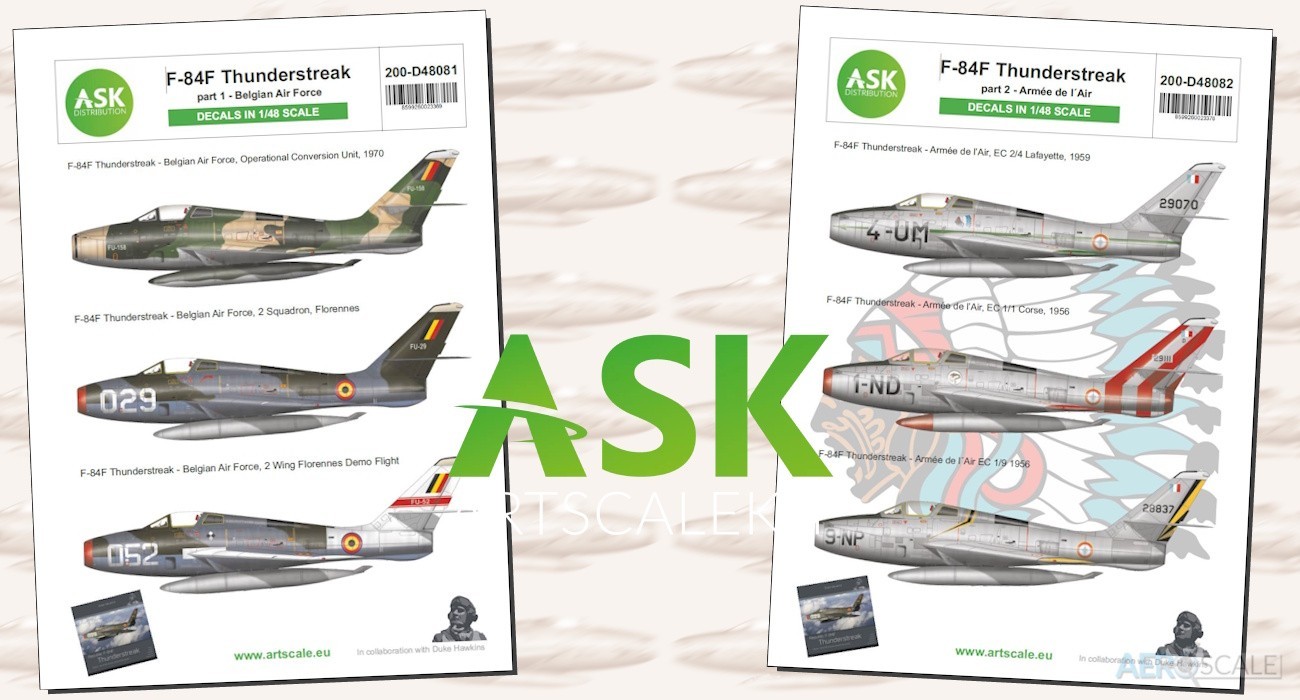 Decals: Belguim & Armée de l'Air Thunderstreak’s