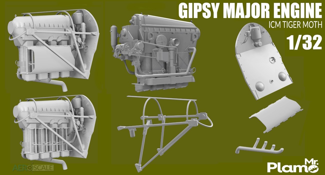 Tiger Moth Gipsy Major Engine Out Now