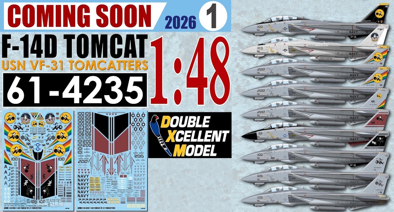 Decals: VF-31 Tomcatters F-14’s