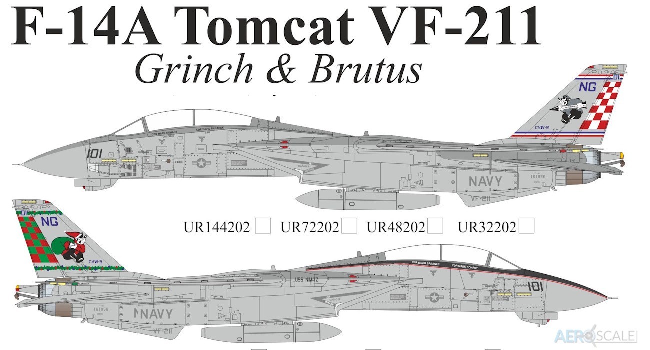 Decals: F-14A Grinch & Brutus