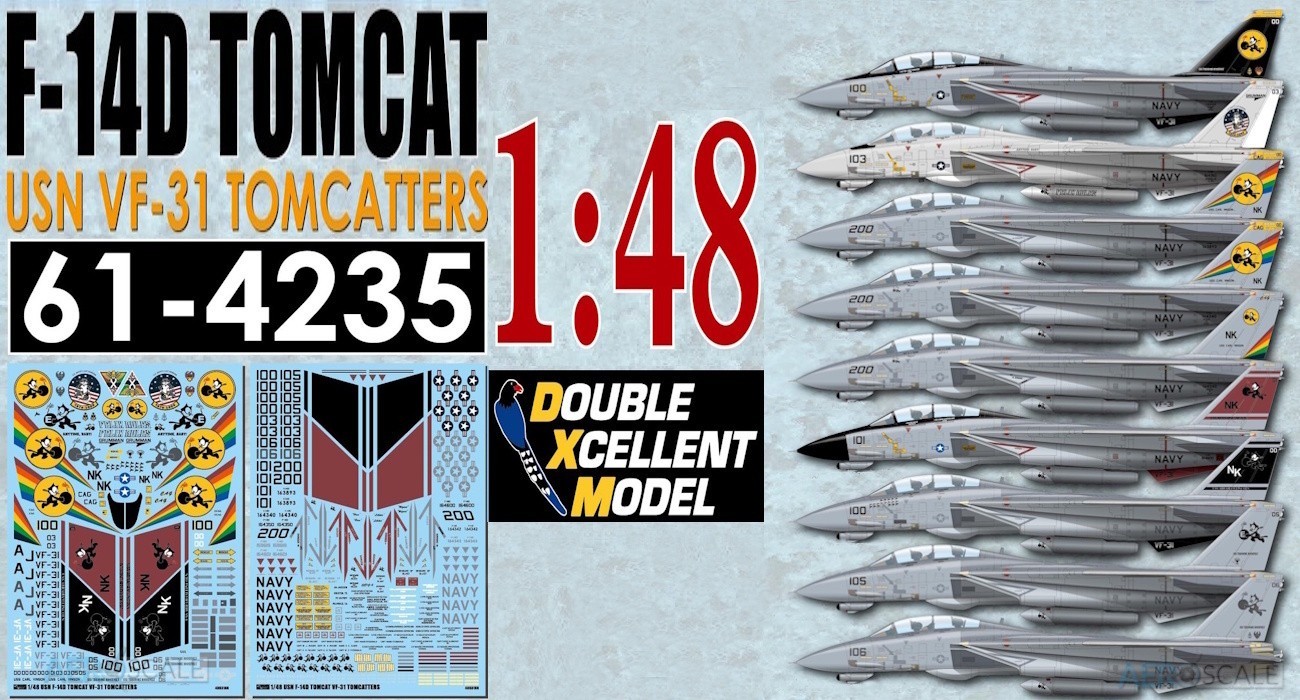 Decals: VF-31 Tomcatters F-14’s Released