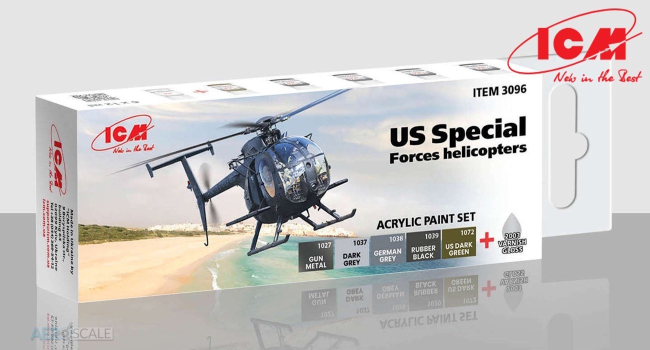 January Release: US Special Forces Helicopter Acrylic Paint Set