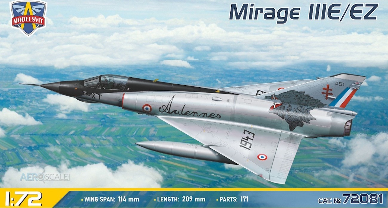 Mirage IIIE/EZ. Sprue Shots & Marking Options