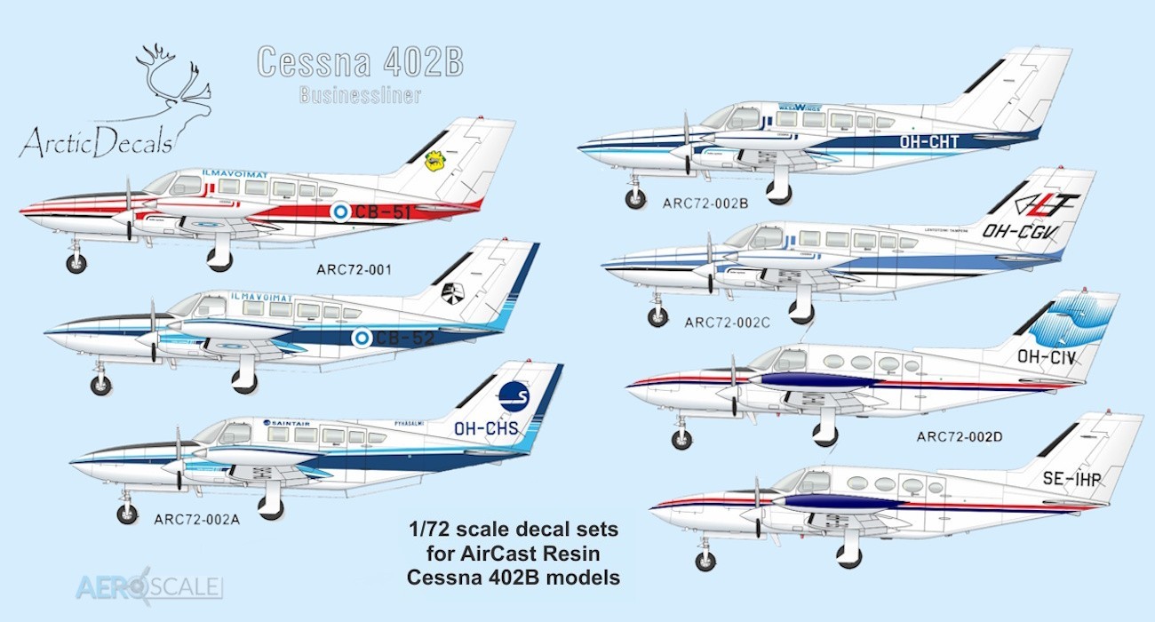 Cessna 402B Decal Sets Released