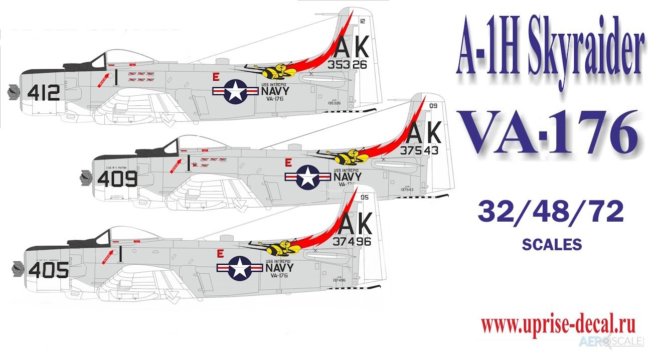 Decals: VA-176 Thunderbolts Skyraiders Released