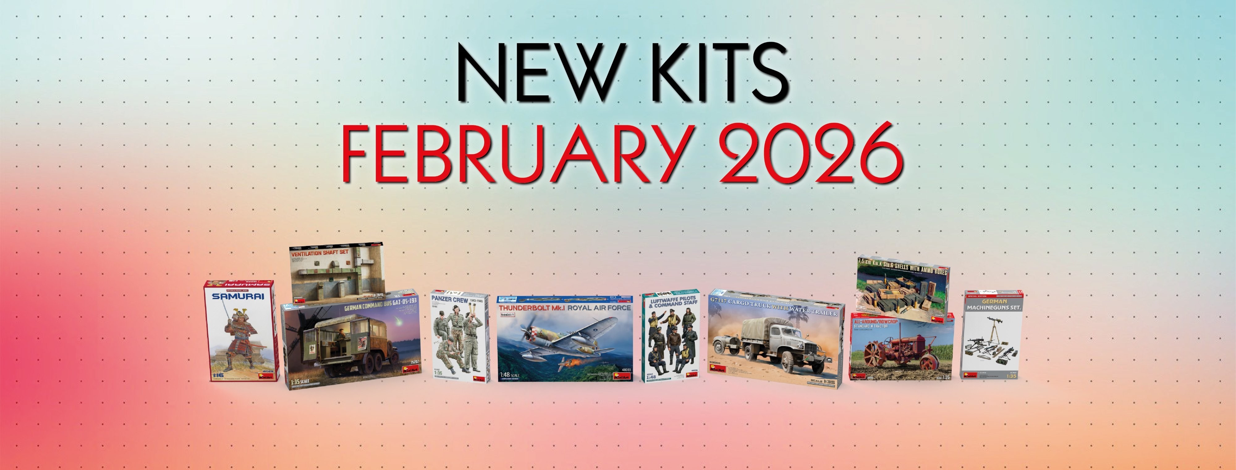 New MiniArt Aviation Kits Available February 2026