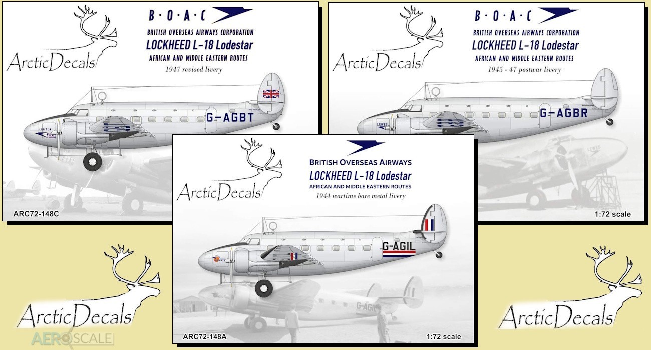 Decals: BOAC Lockheed Lodestar’s Released