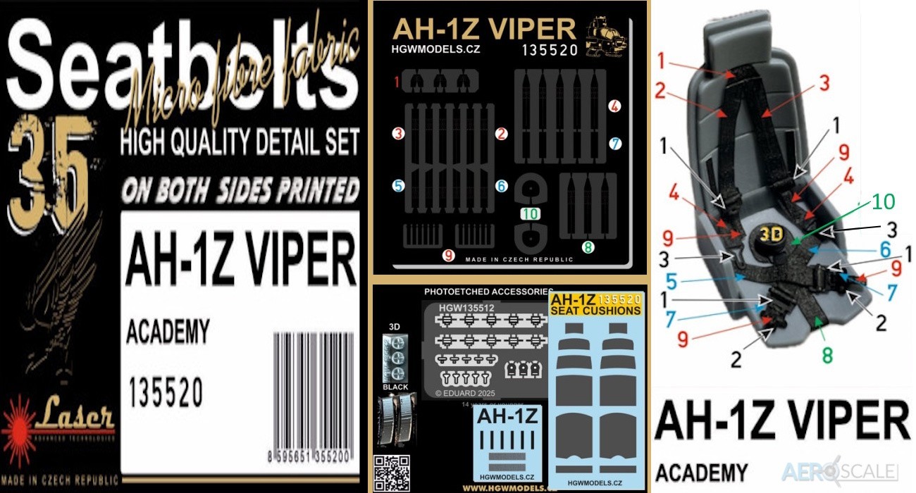 AH-1Z Viper Seatbelts & Cushions Out Now