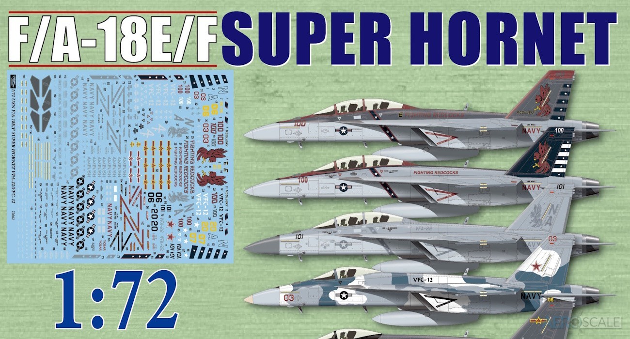 Decals: Super Hornets VFC-12 & VFA-22 Released