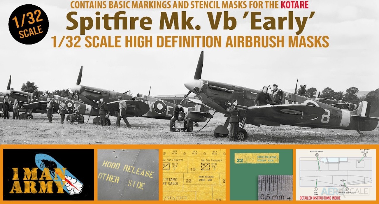 Spitfire Vb Paint Masks