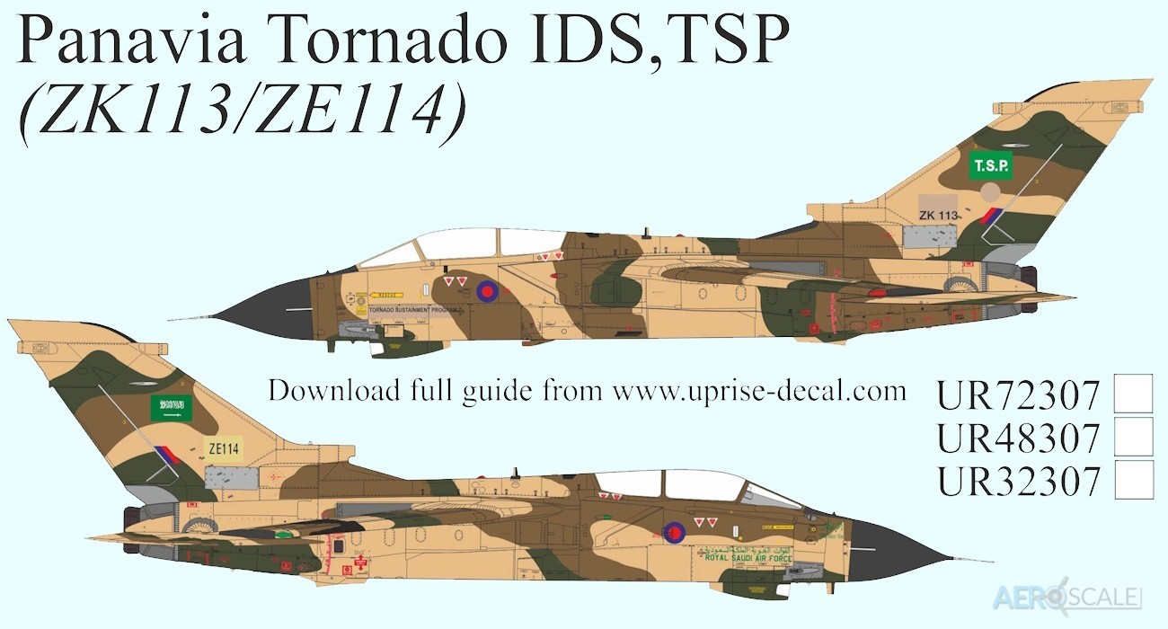 Decals: Panavia Tornado IDS Desert Scheme