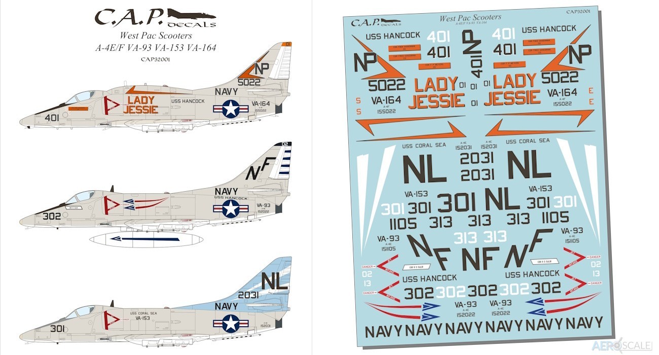 Decals: A-4E/F Skyhawks