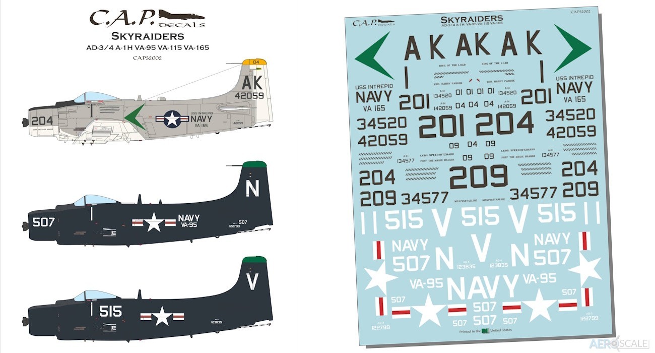 Decals: Douglas Skyraider