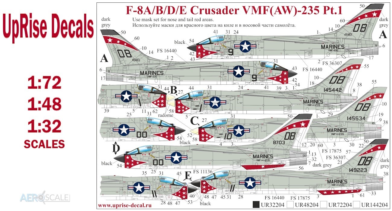 Decals: Death Angels F-8 Crusaders Part I