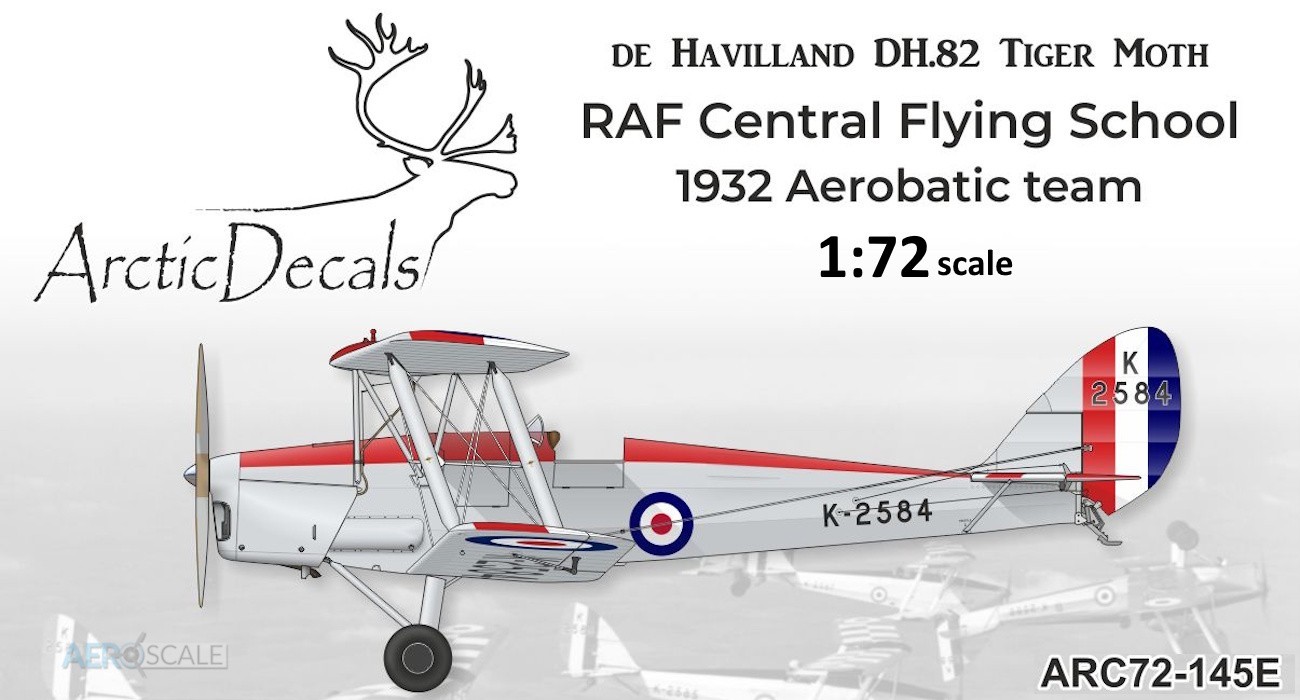 Decals: DH Tiger Moth CFS Aerobatic Team