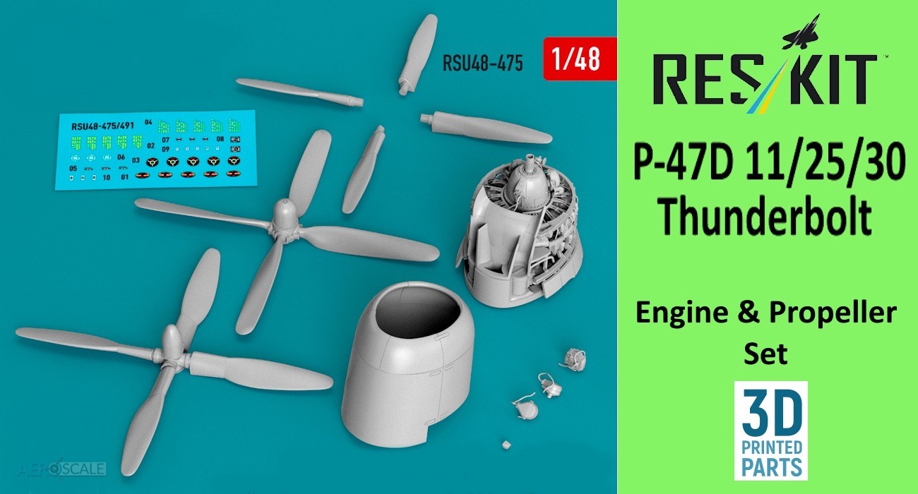 P-47D Thunderbolt Engine & Propeller Set Released