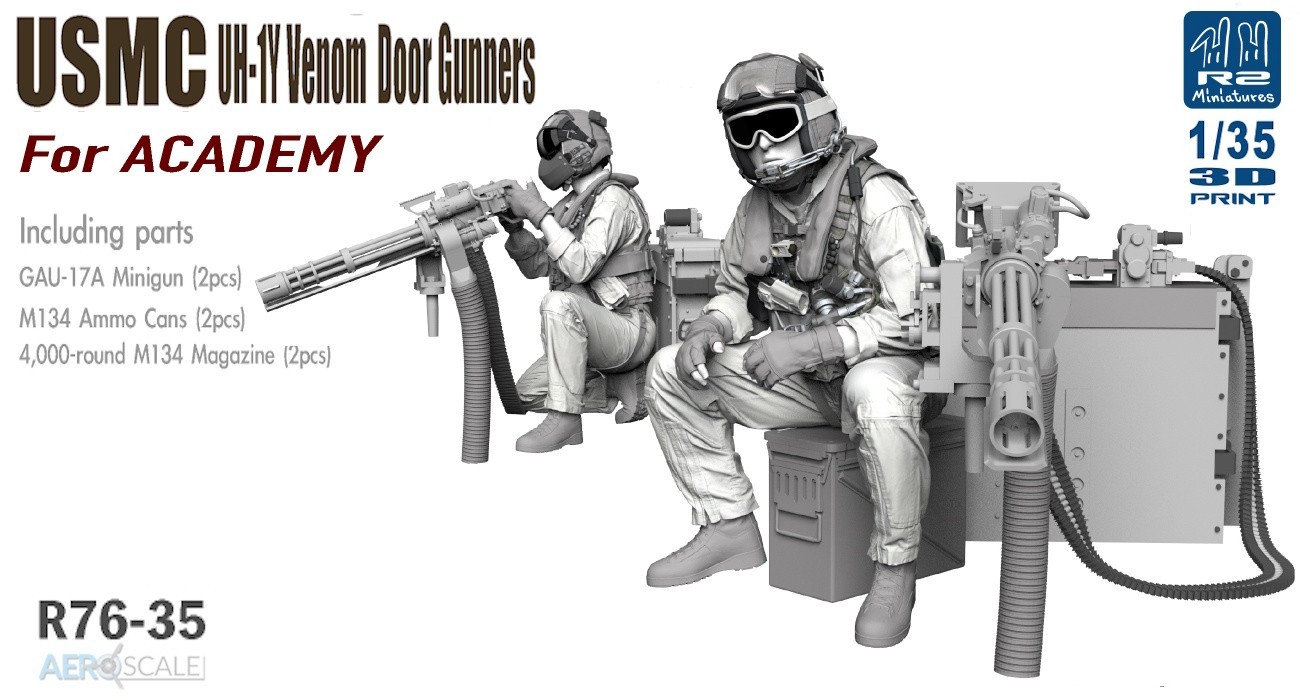 UH-1Y Venom Seated Door Gunners