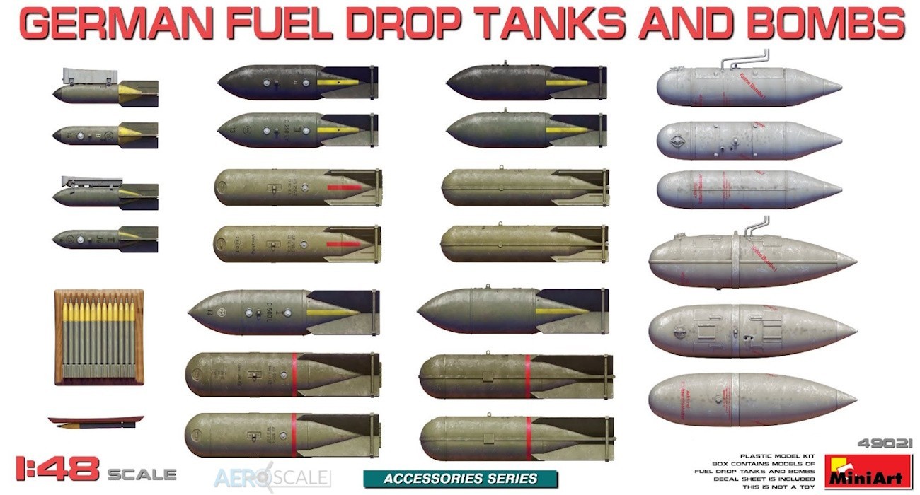 WWII Luftwaffe Drop Tanks & Bombs Incoming