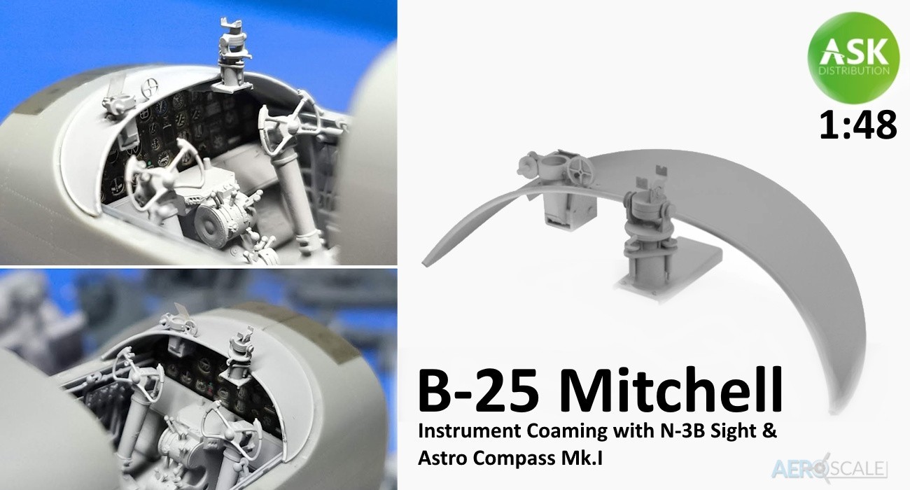 B-25 Instrument Coaming, Sight & Astro Compass Released