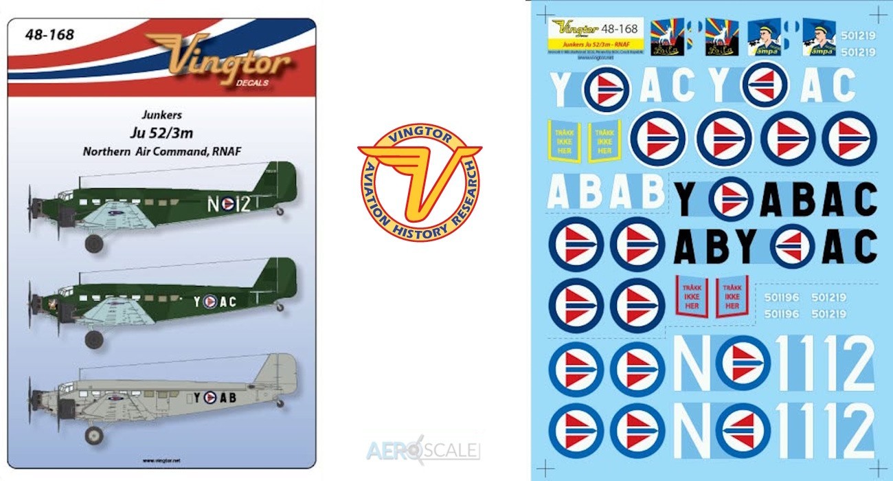 Decals: Norwegian Junkers Ju 52