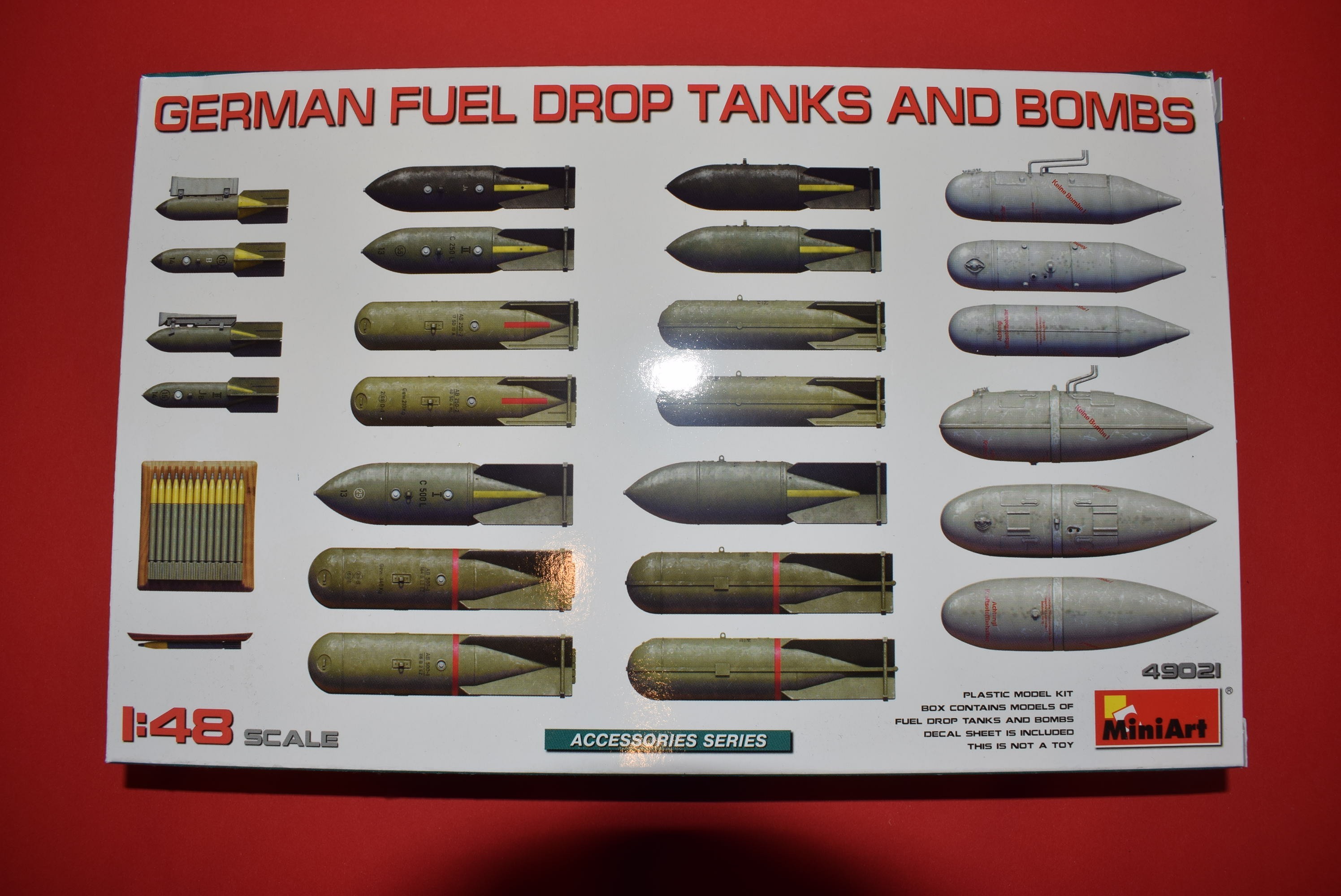 German Fuel Drop Tanks and Bombs