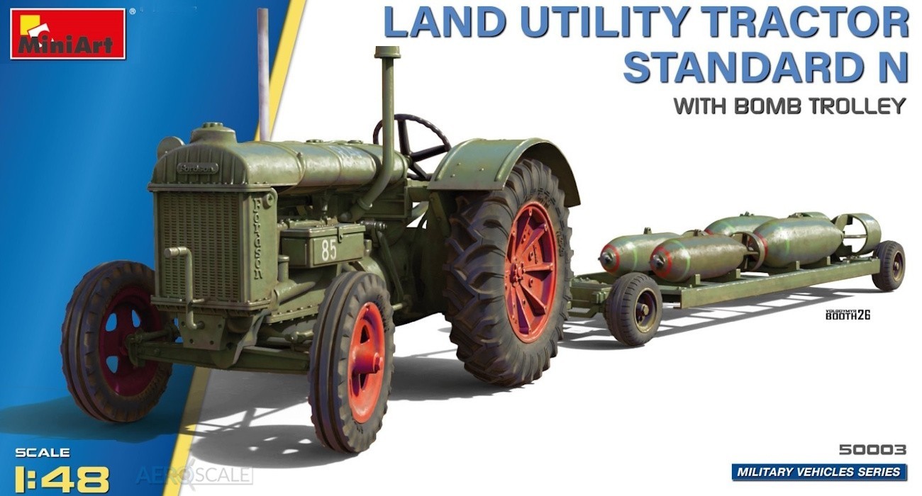 50003 LAND UTILITY TRACTOR STANDARD N WITH BOMB TROLLEY