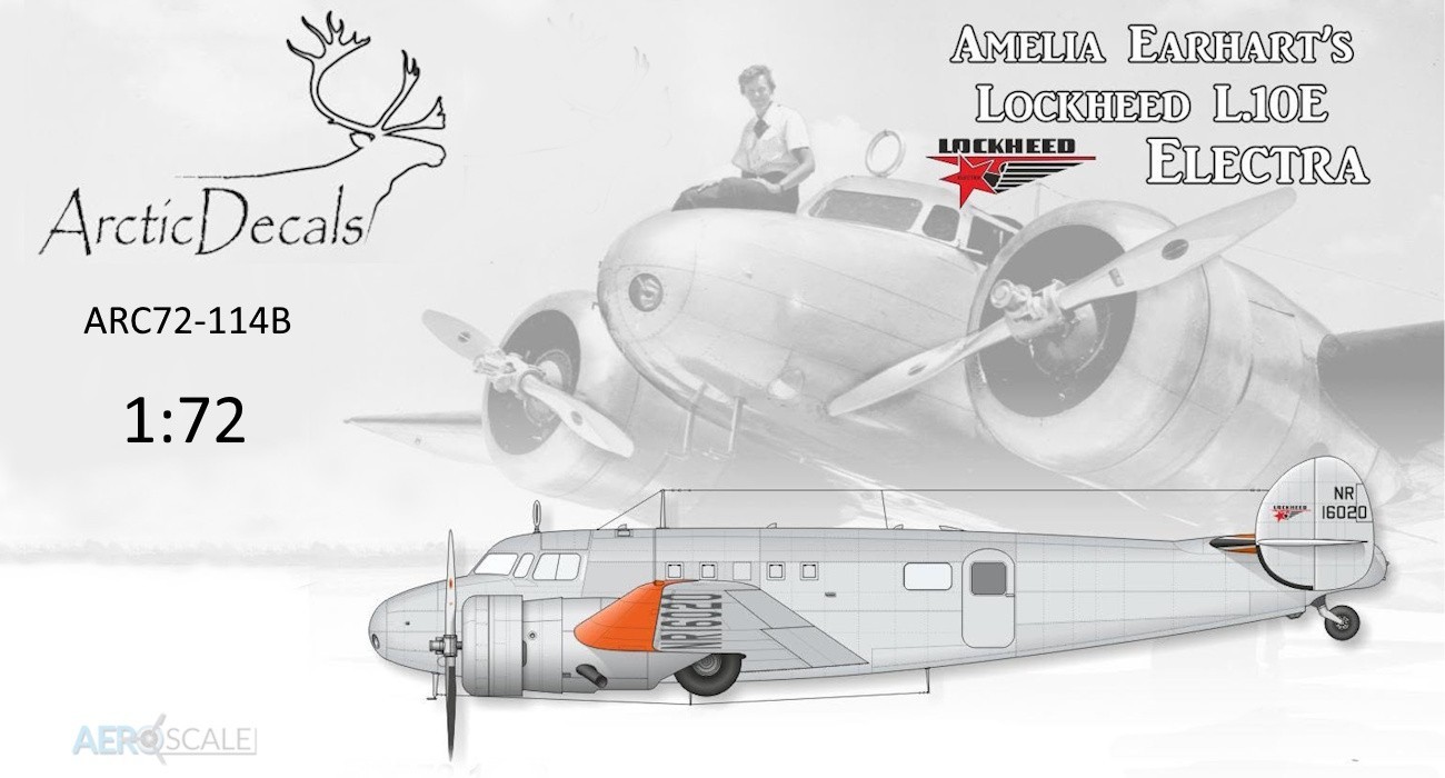Decals: Earhart's Lockheed L.10 Electra