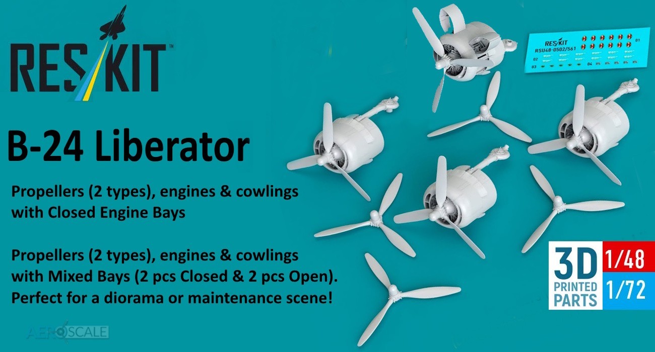 B-24 Liberator Engine, Propellers & Nacelles Upgrades